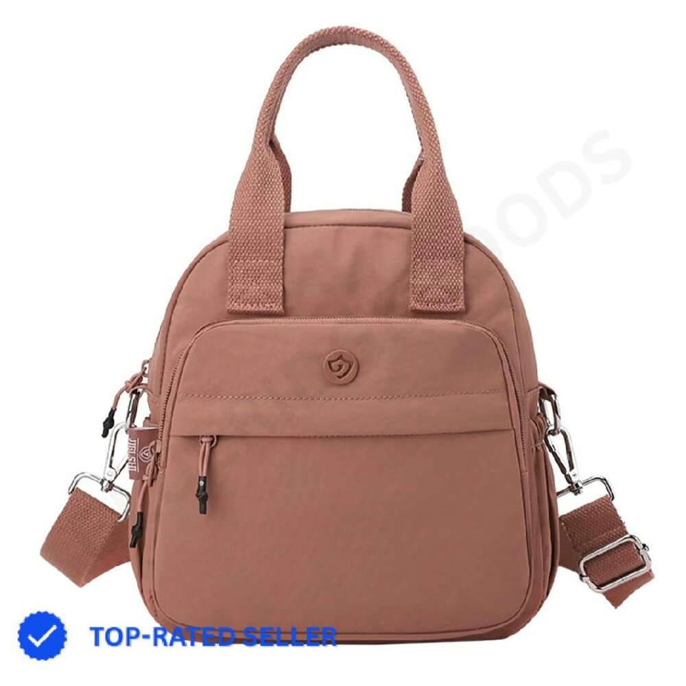 Mini Backpack Nylon Lightweight Adjustable Straps… - image 1